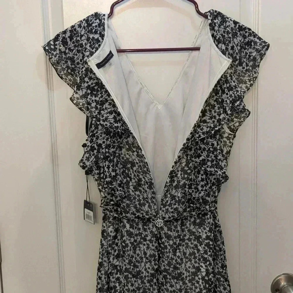 Tommy Hilfiger Floral-Print Flutter-Sleeve Ruffled Dress - Picture 7 of 7